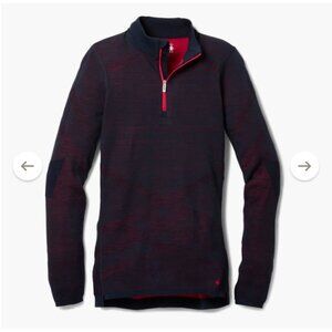 Smartwool Intraknit 200 Size S Thermal Merino Quarter Zip Base Layer Top Womens